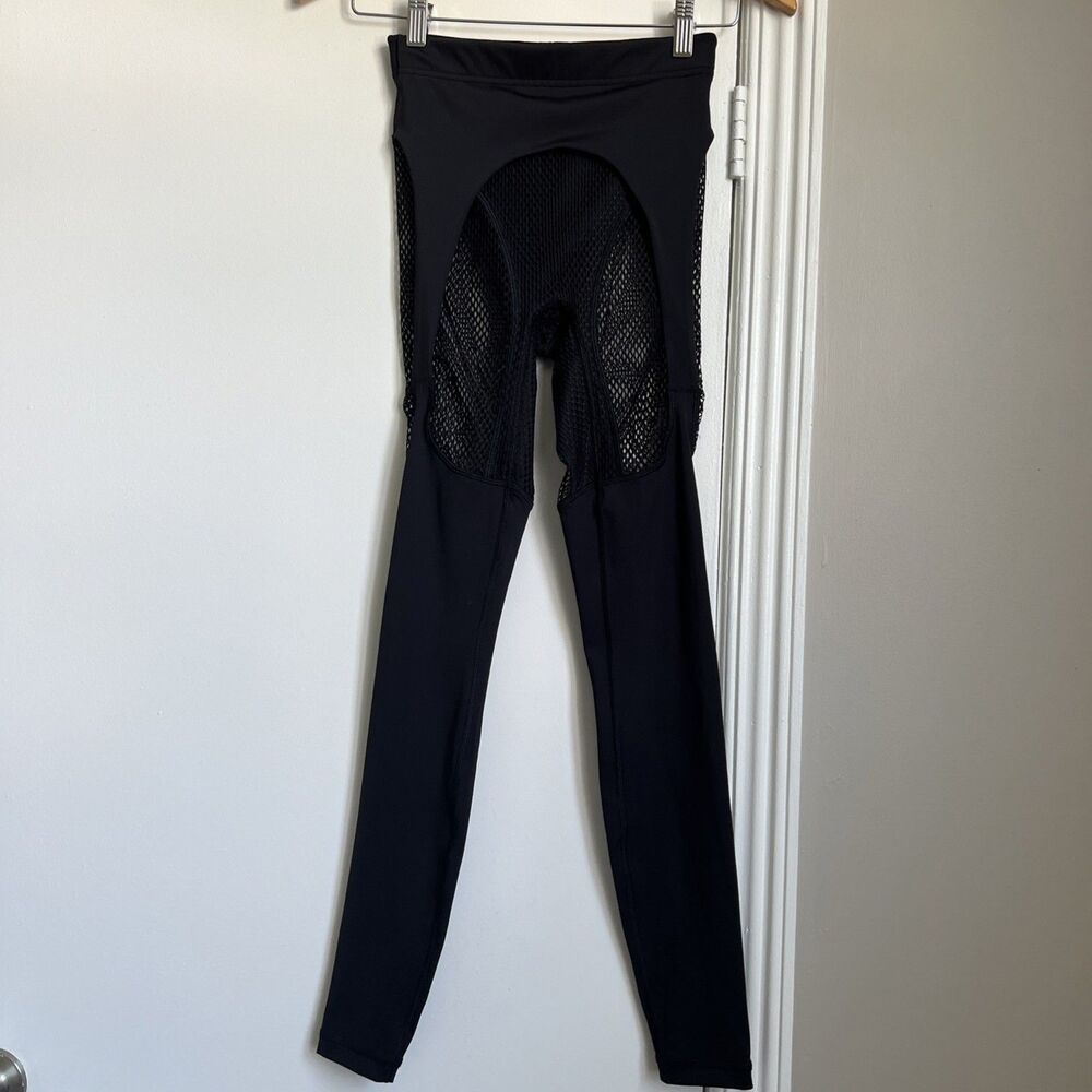 Savage X Fenty 0-2/XS Women's Mesh Black Leggings Pants 💖EXCELLENT💖